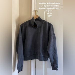 outdoor voiced nimbus 1/4 zip sweatshirt